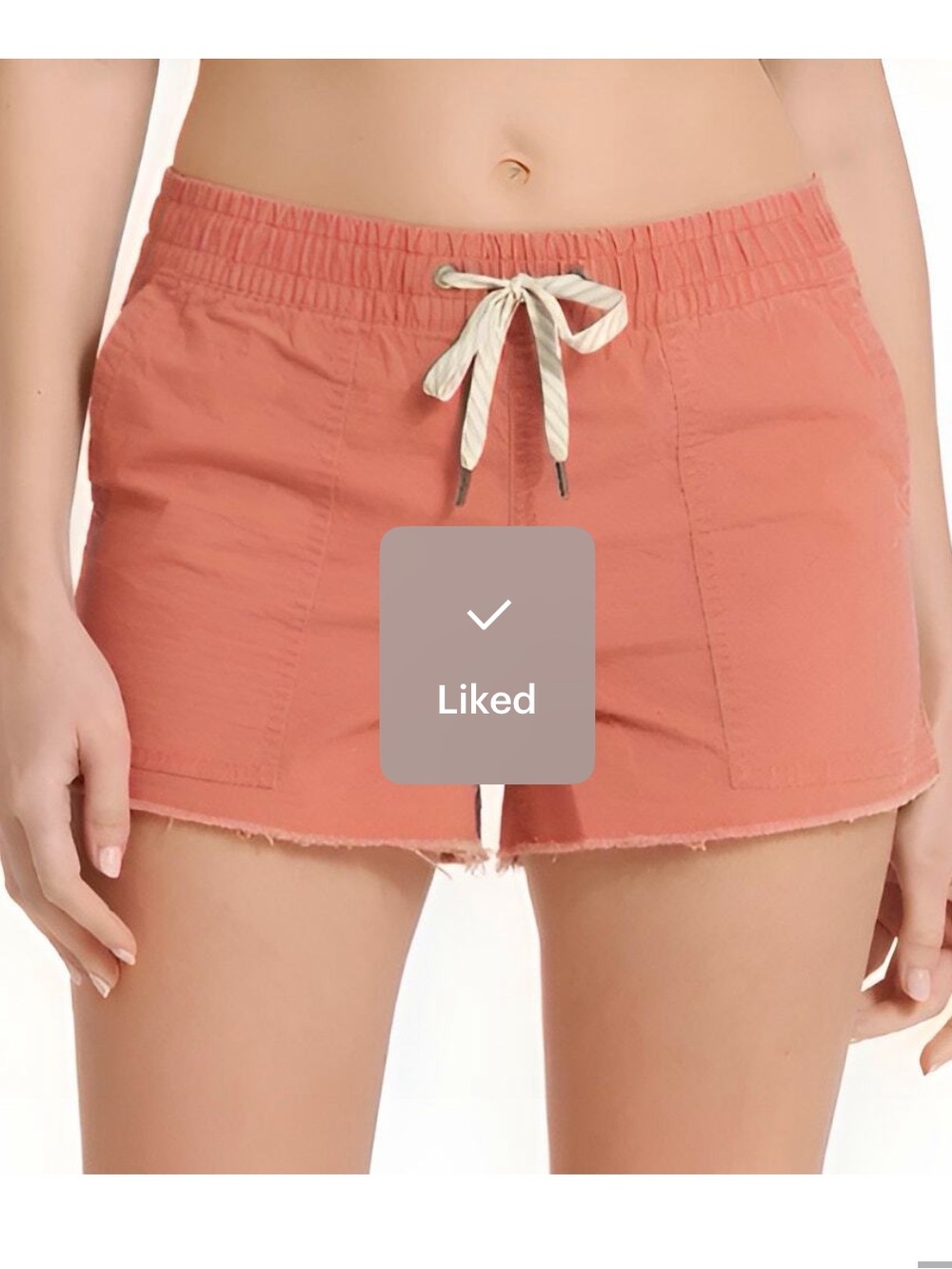 Vuori Vintage Ripstop Organic Cotton Sun Washed Orange Shorts Size XS - Picture 3 of 15
